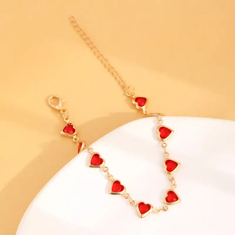 Pulsera con Diseño de Corazón