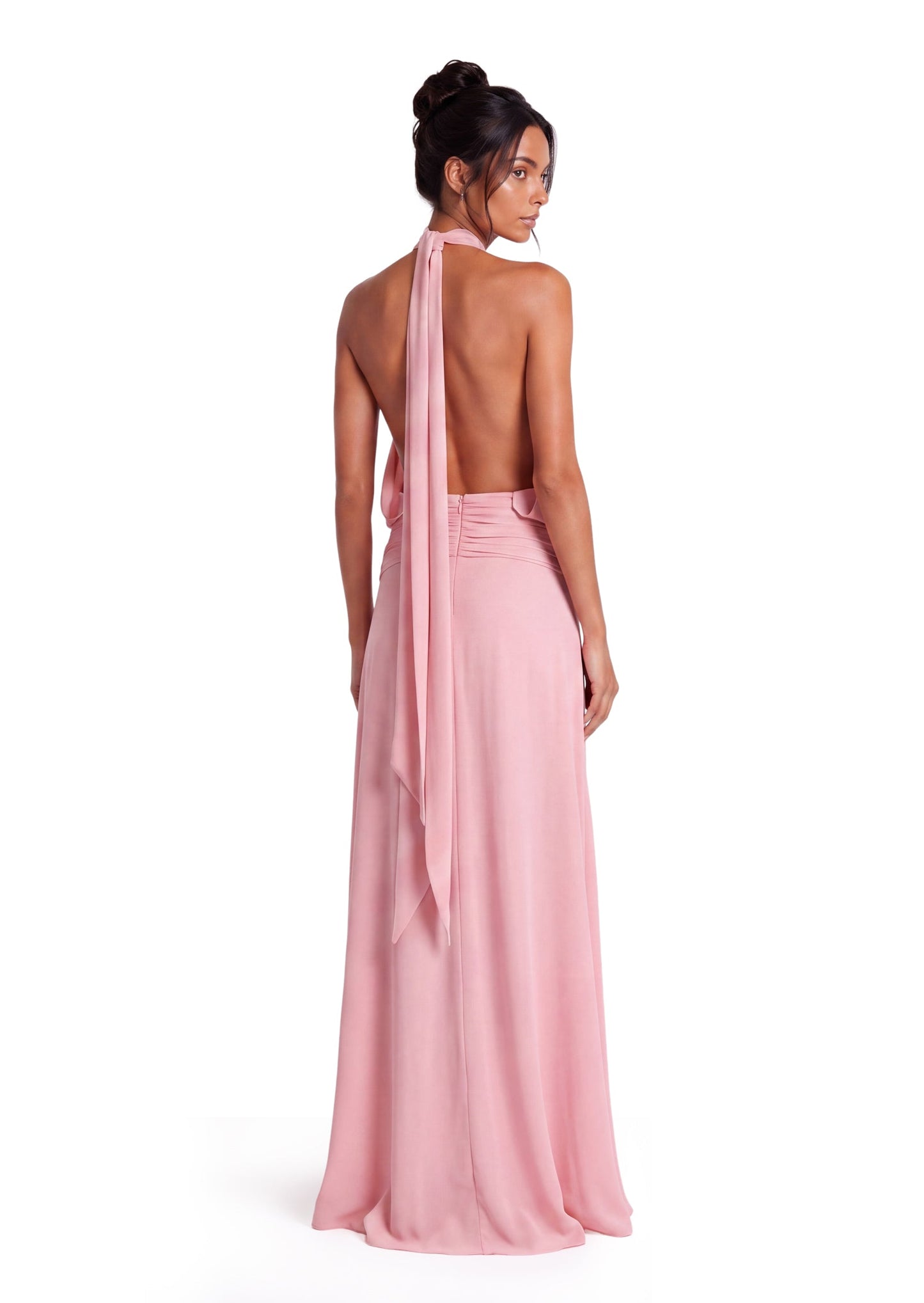 Maxi Vestido Halter con Espalda Descubierta Bhavya