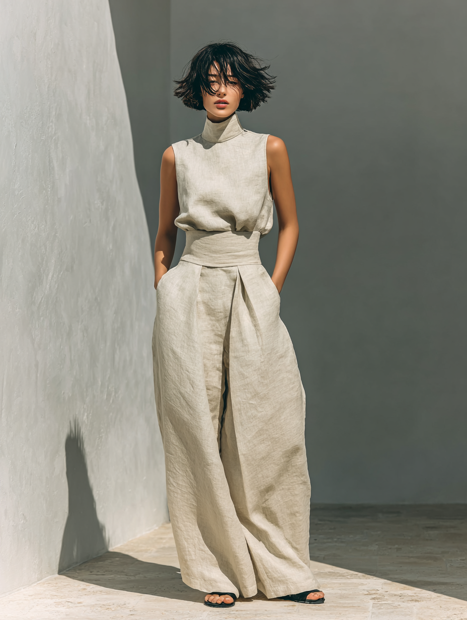 Maria™ | Conjunto Total: Top de Tirantes y Pantalón Ancho