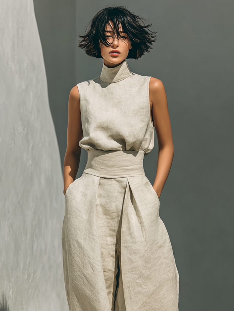 Maria™ | Conjunto Total: Top de Tirantes y Pantalón Ancho