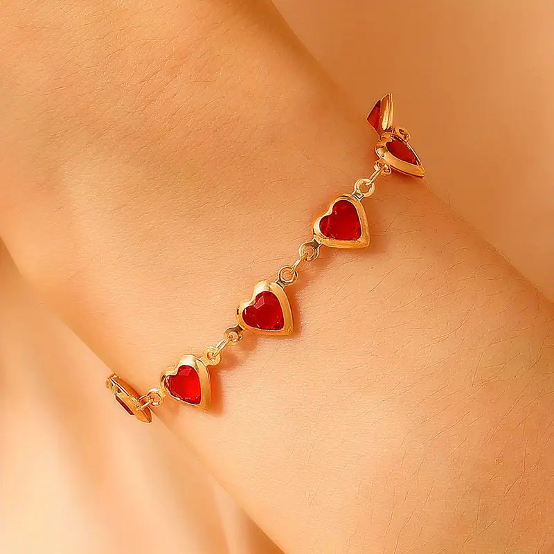 Pulsera con Diseño de Corazón