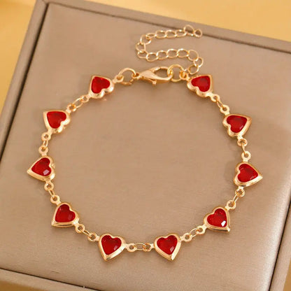 Pulsera con Diseño de Corazón