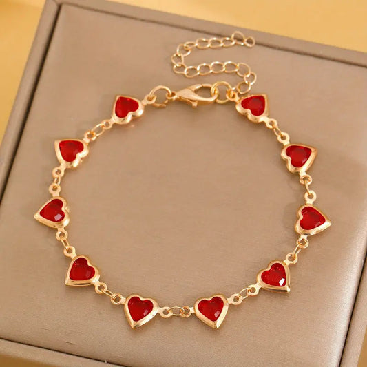 Pulsera con Diseño de Corazón