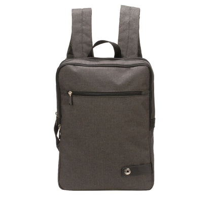 Mochila Aaron de poliéster con acentos de cuero