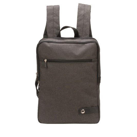 Mochila Aaron de poliéster con acentos de cuero