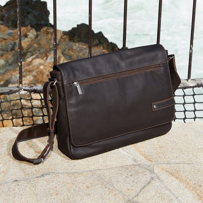 Oscar Leather Messenger Bag