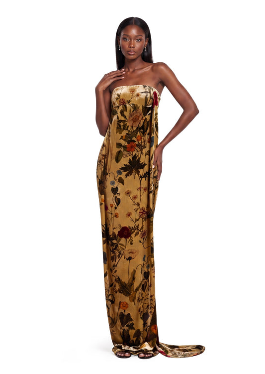 Vestido Maxi Sin Mangas con Espalda Descubierta Mabili