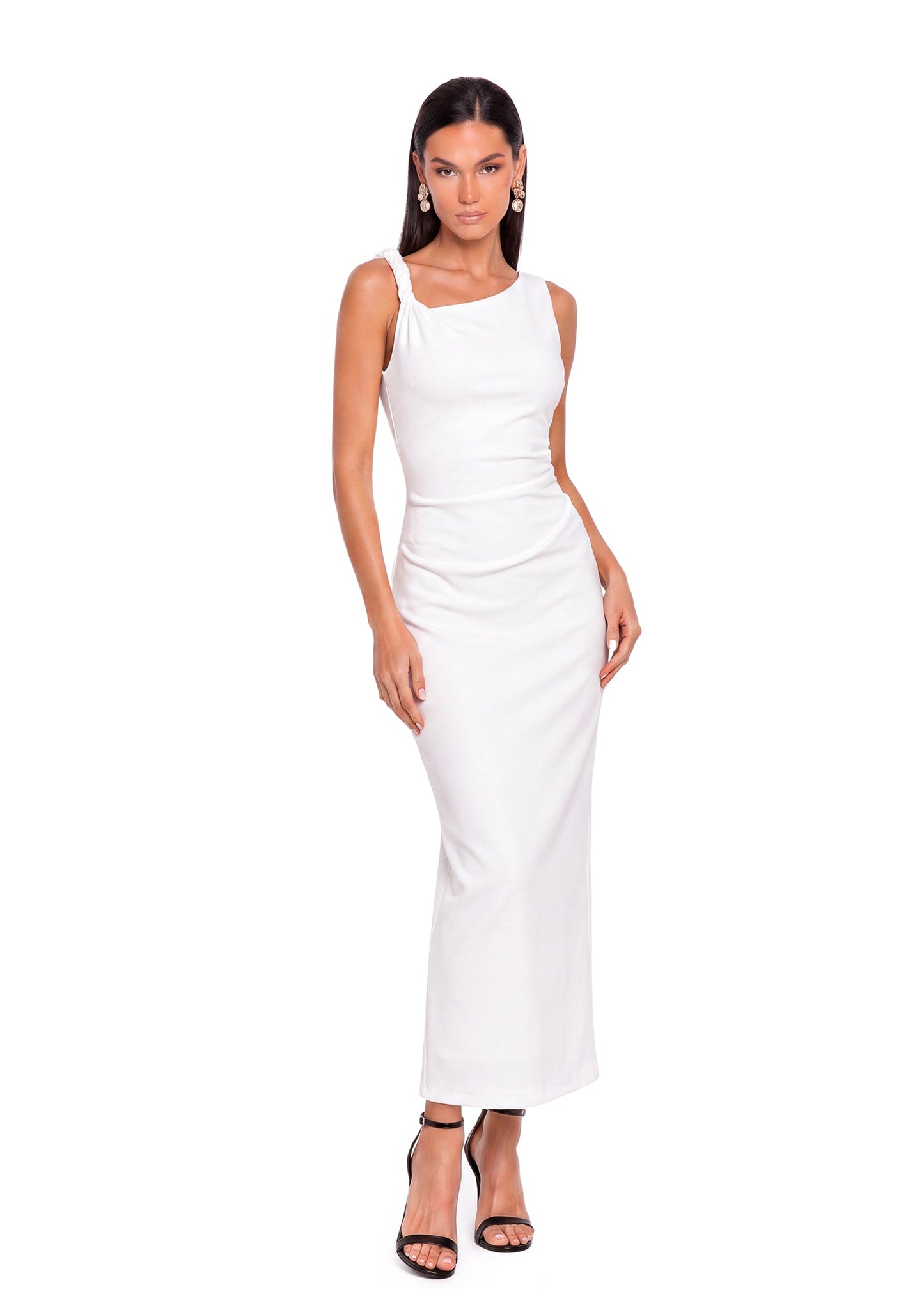 Vestido Jachin Sin Mangas con Abertura