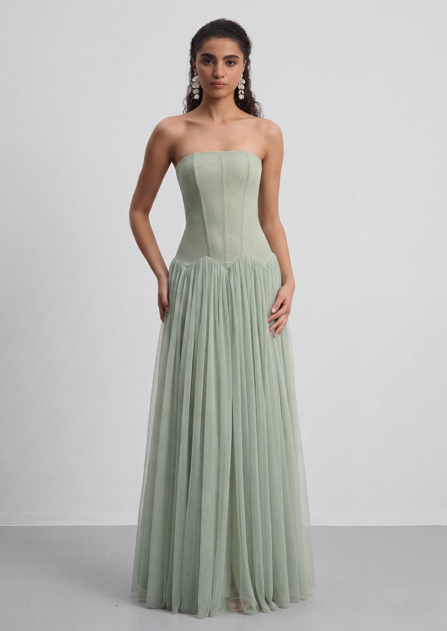 Vestido Maxi Sin Mangas Garrett en Color Menta