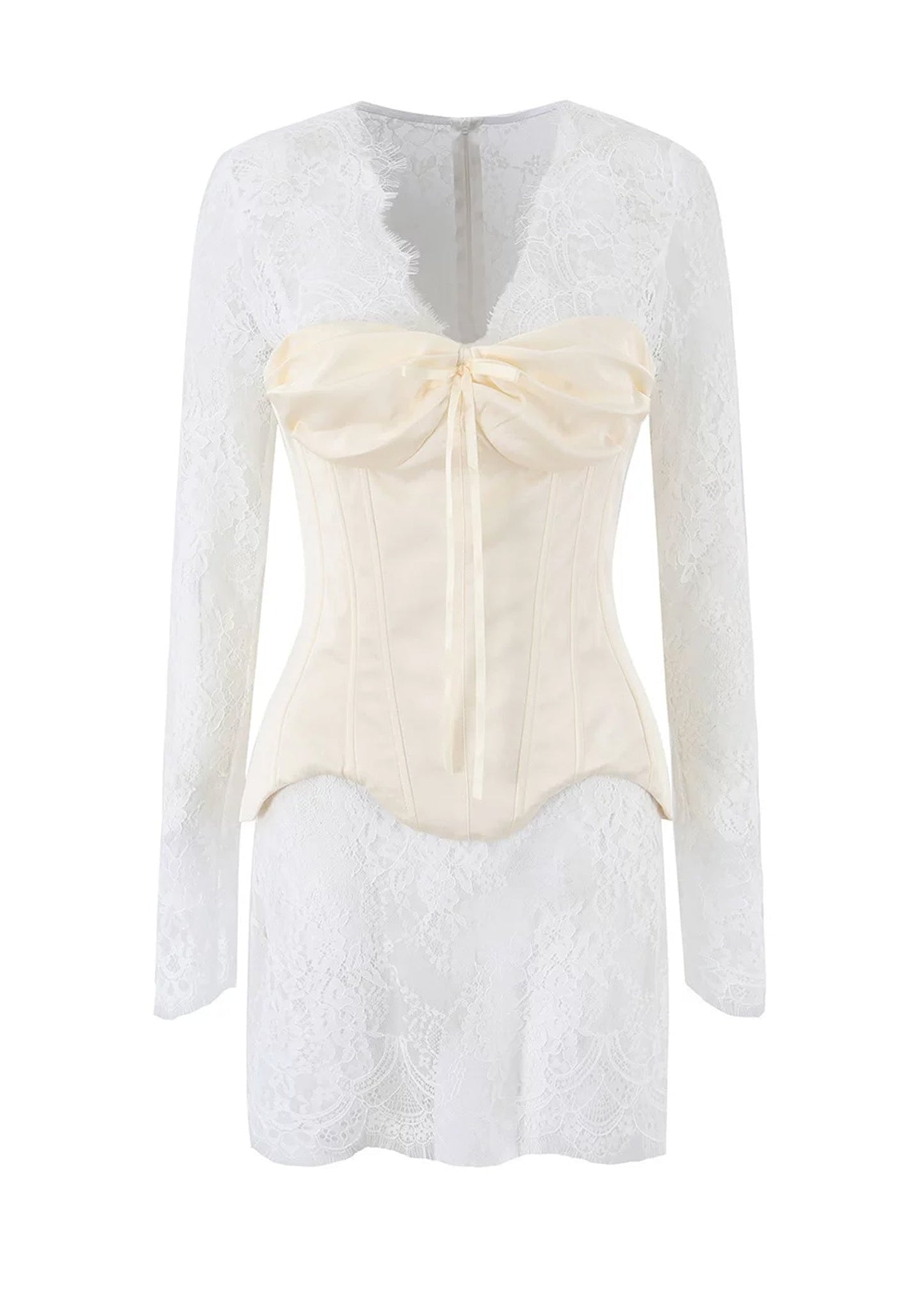 Corsé Angelina Mini Vestido de Encaje