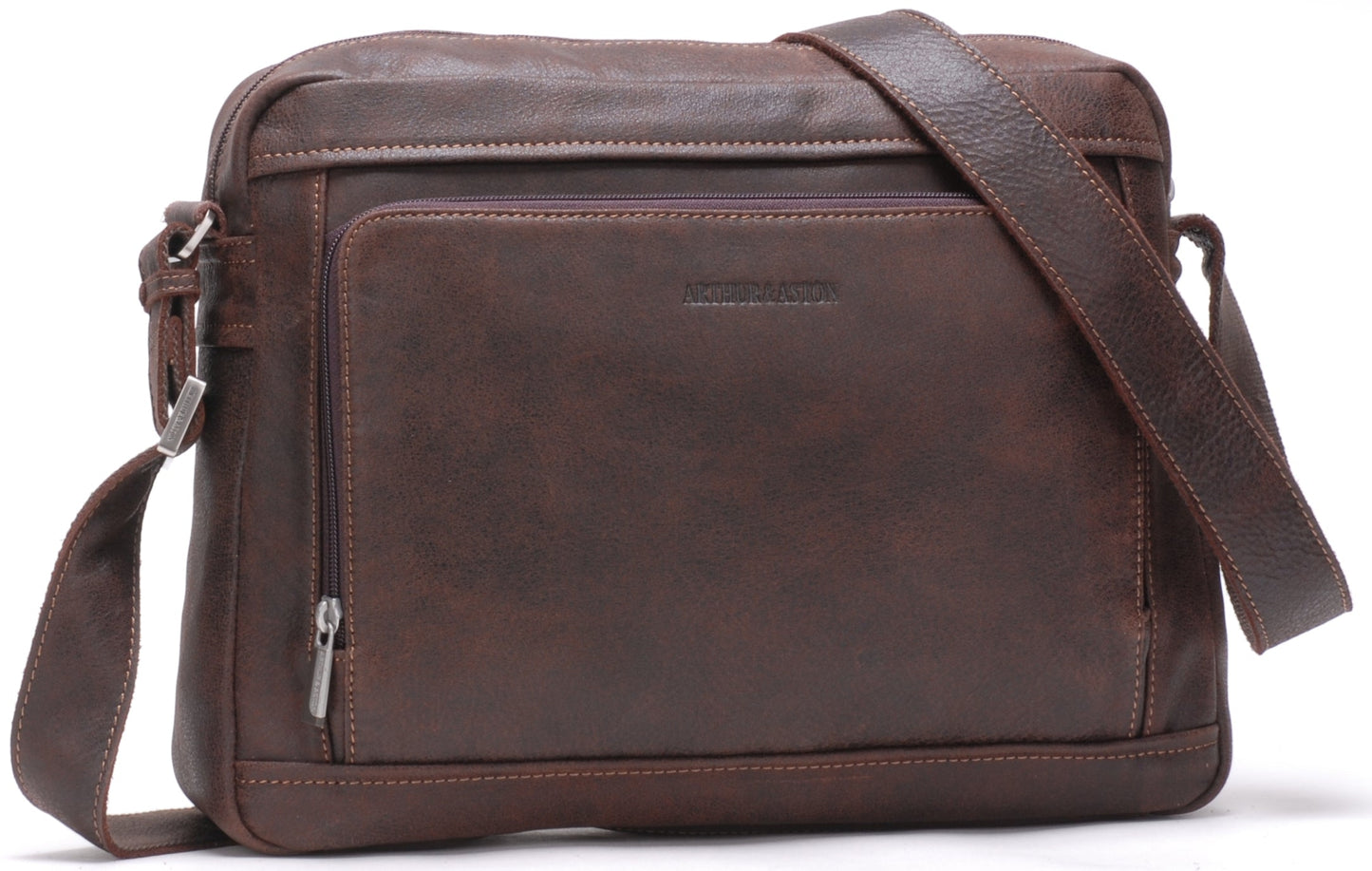 Bolso de Hombro Cristiano de Cuero Envejecido
