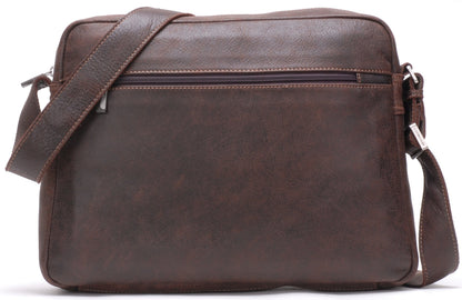 Bolso de Hombro Cristiano de Cuero Envejecido