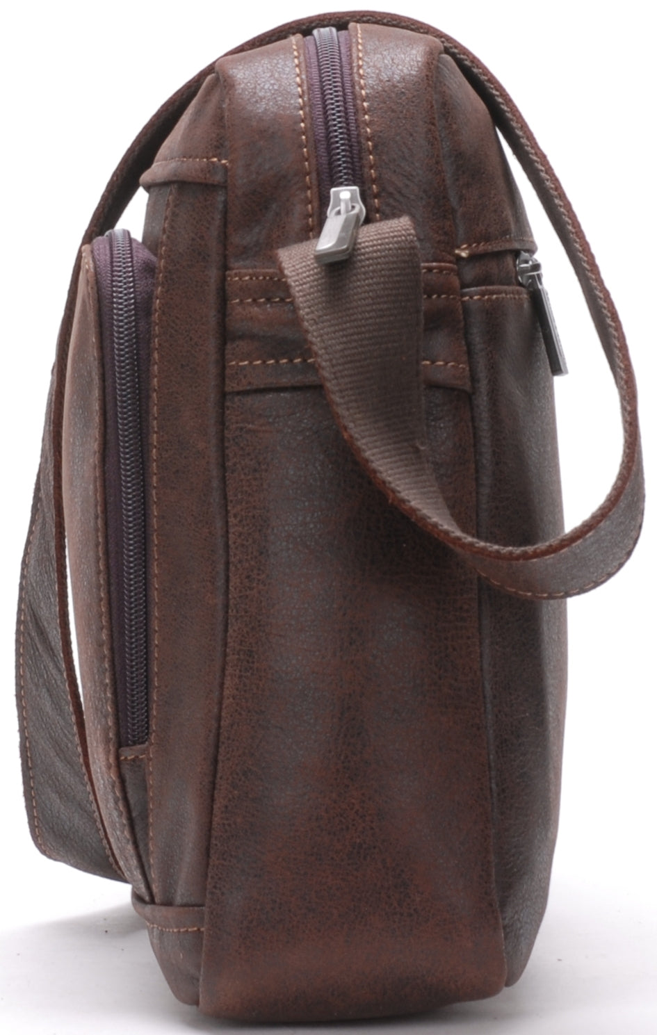 Bolso de Hombro Cristiano de Cuero Envejecido