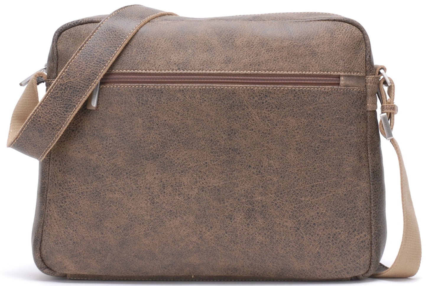 Bolso de Hombro Cristiano de Cuero Envejecido