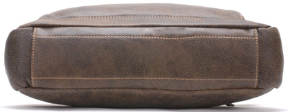 Bolso de Hombro Cristiano de Cuero Envejecido