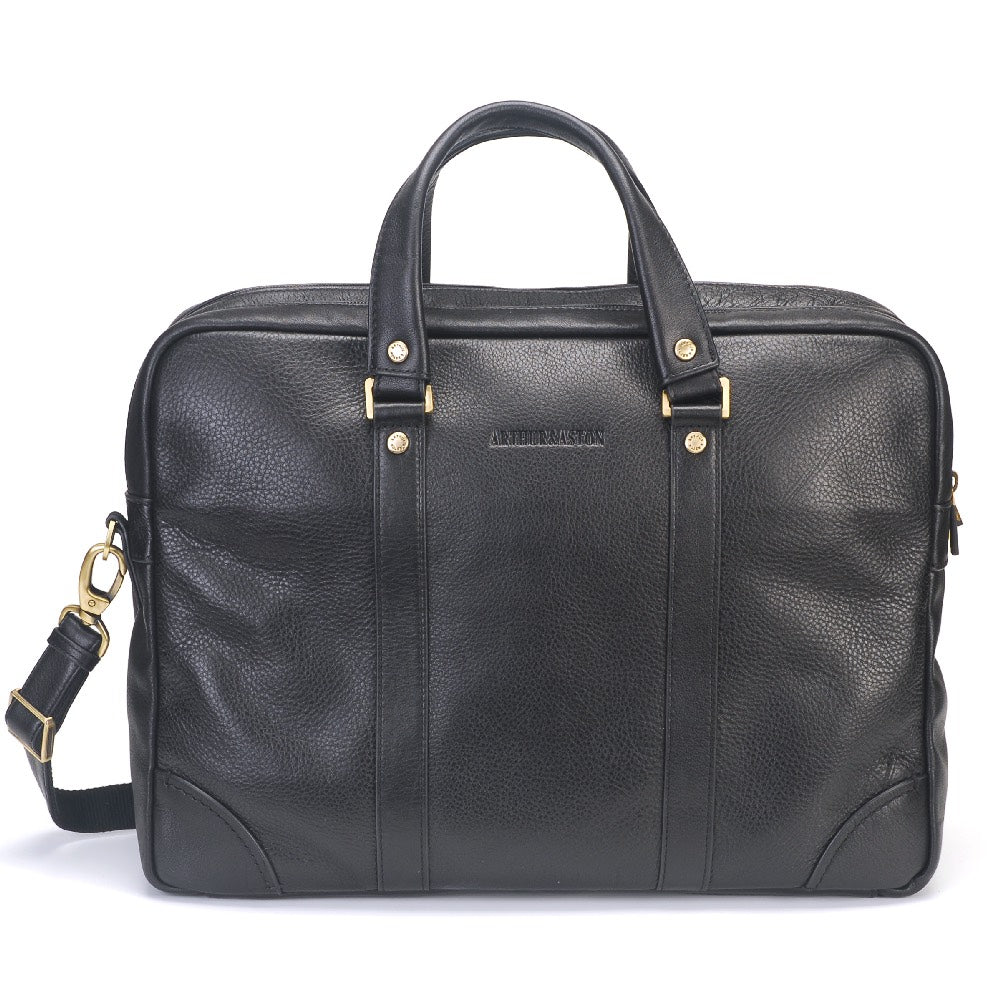 Paul Leather Portfolio with 2 Expandable Folds
