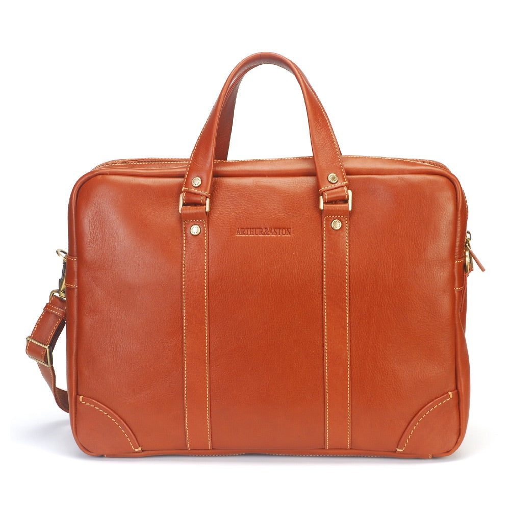 Paul Leather Portfolio with 2 Expandable Folds