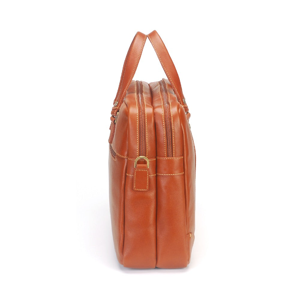 Paul Leather Portfolio with 2 Expandable Folds