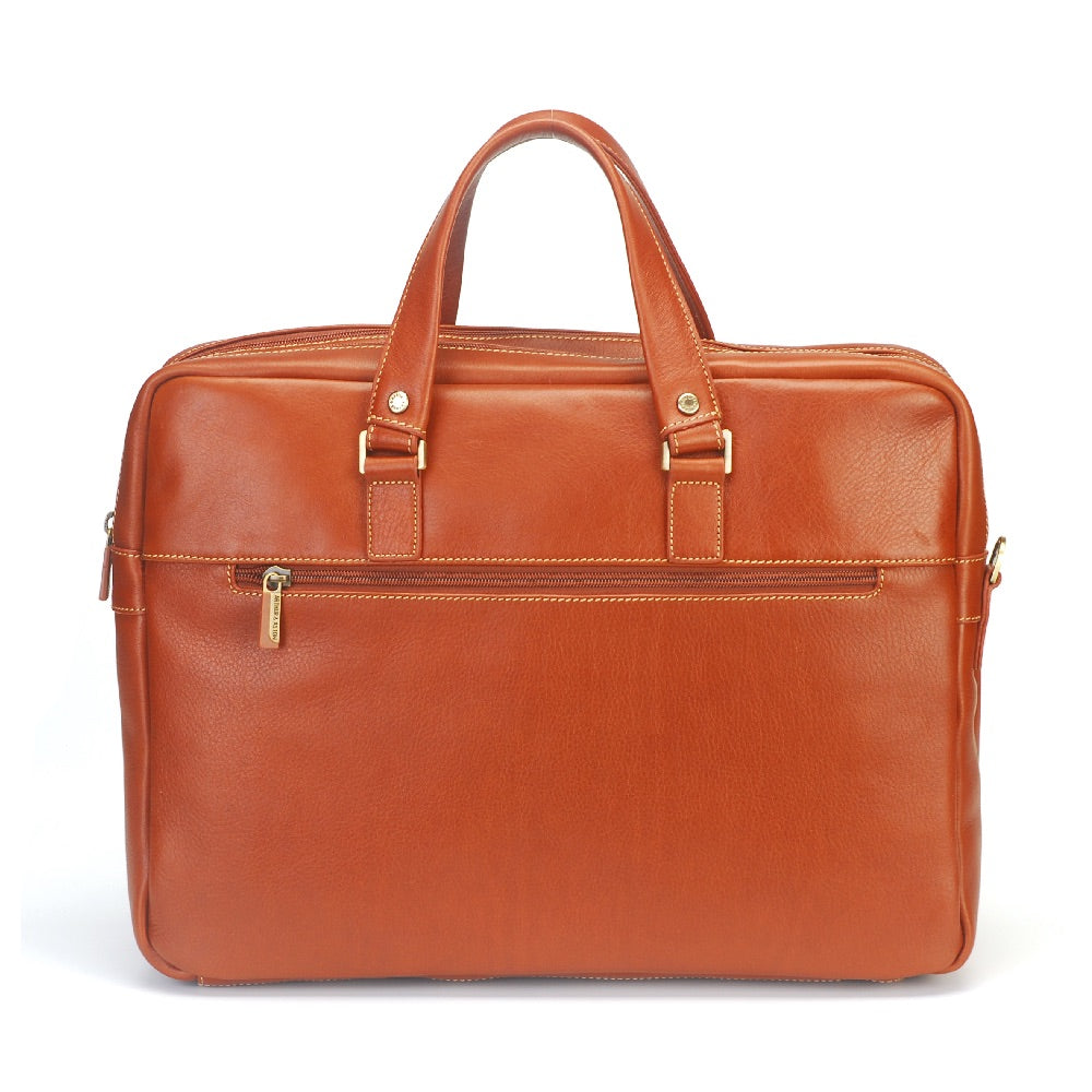 Paul Leather Portfolio with 2 Expandable Folds