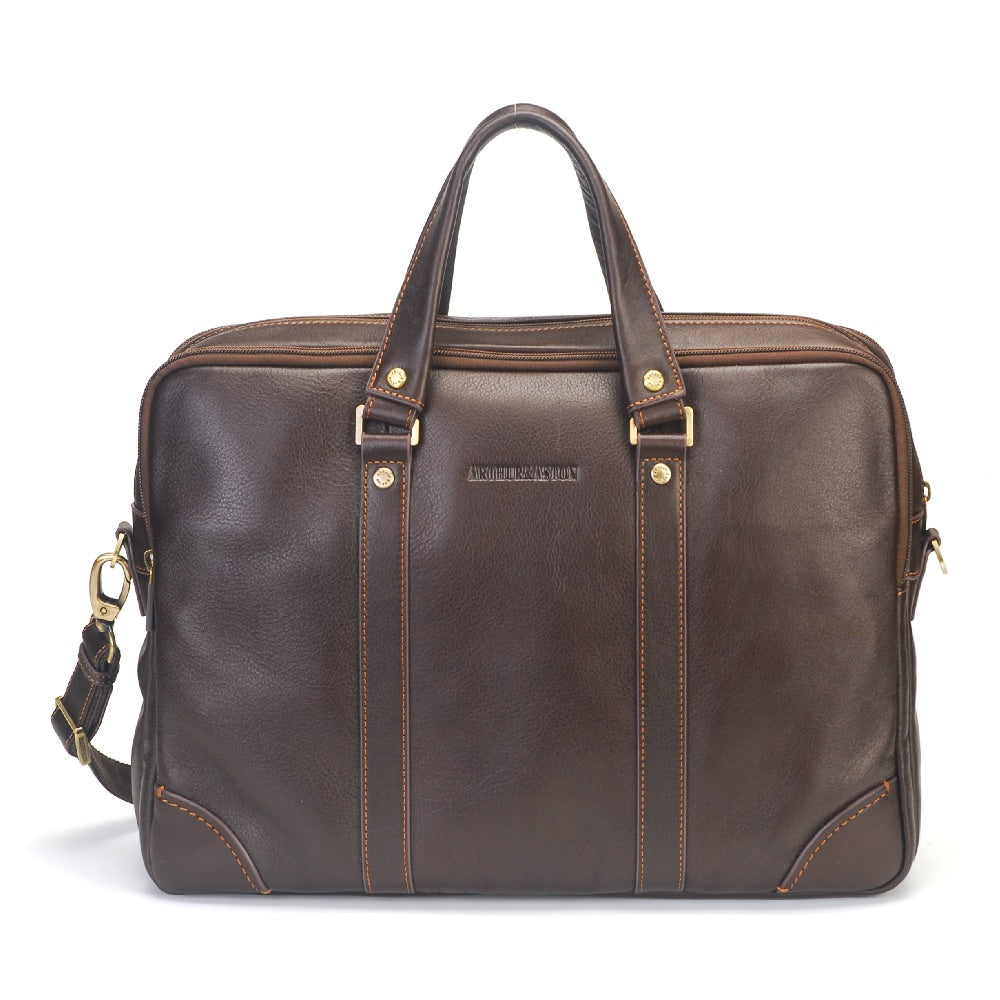Paul Leather Portfolio with 3 Expandable Folds