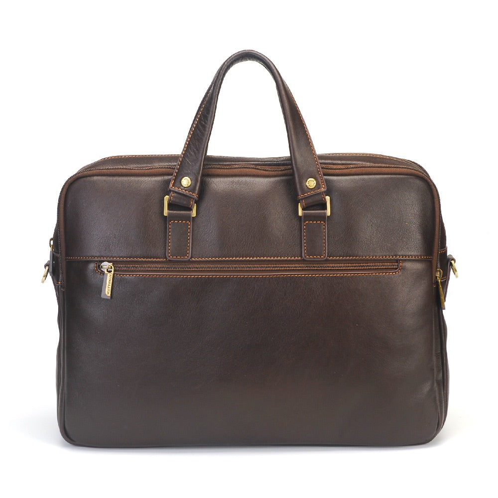 Paul Leather Portfolio with 3 Expandable Folds