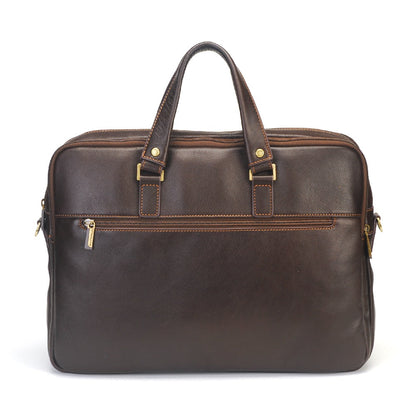 Paul Leather Portfolio with 3 Expandable Folds