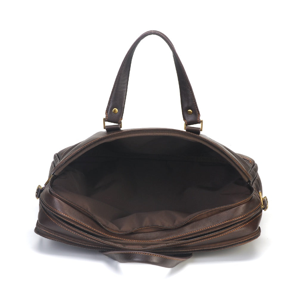 Paul Leather Portfolio with 3 Expandable Folds