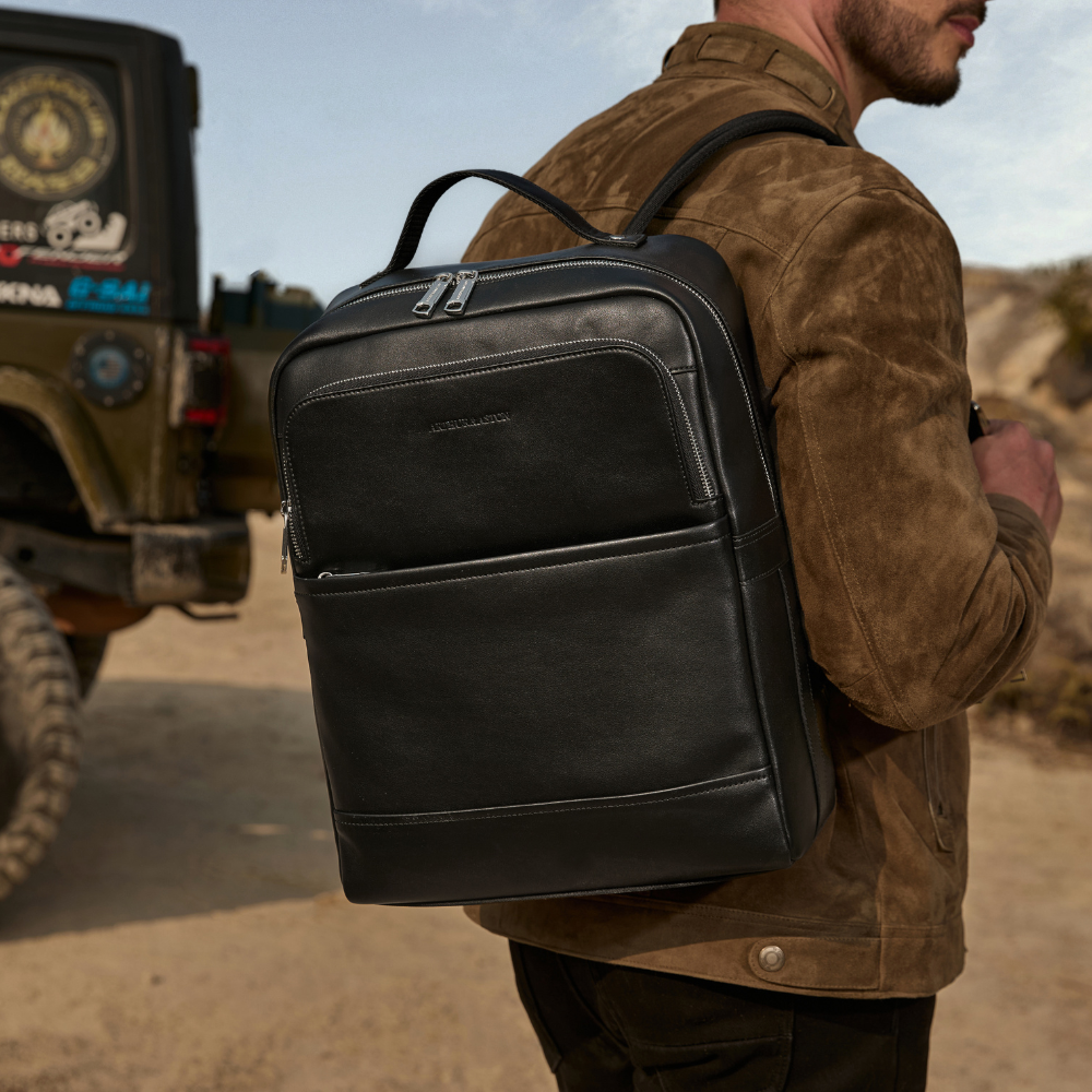 Nobuck Leather Walter Backpack