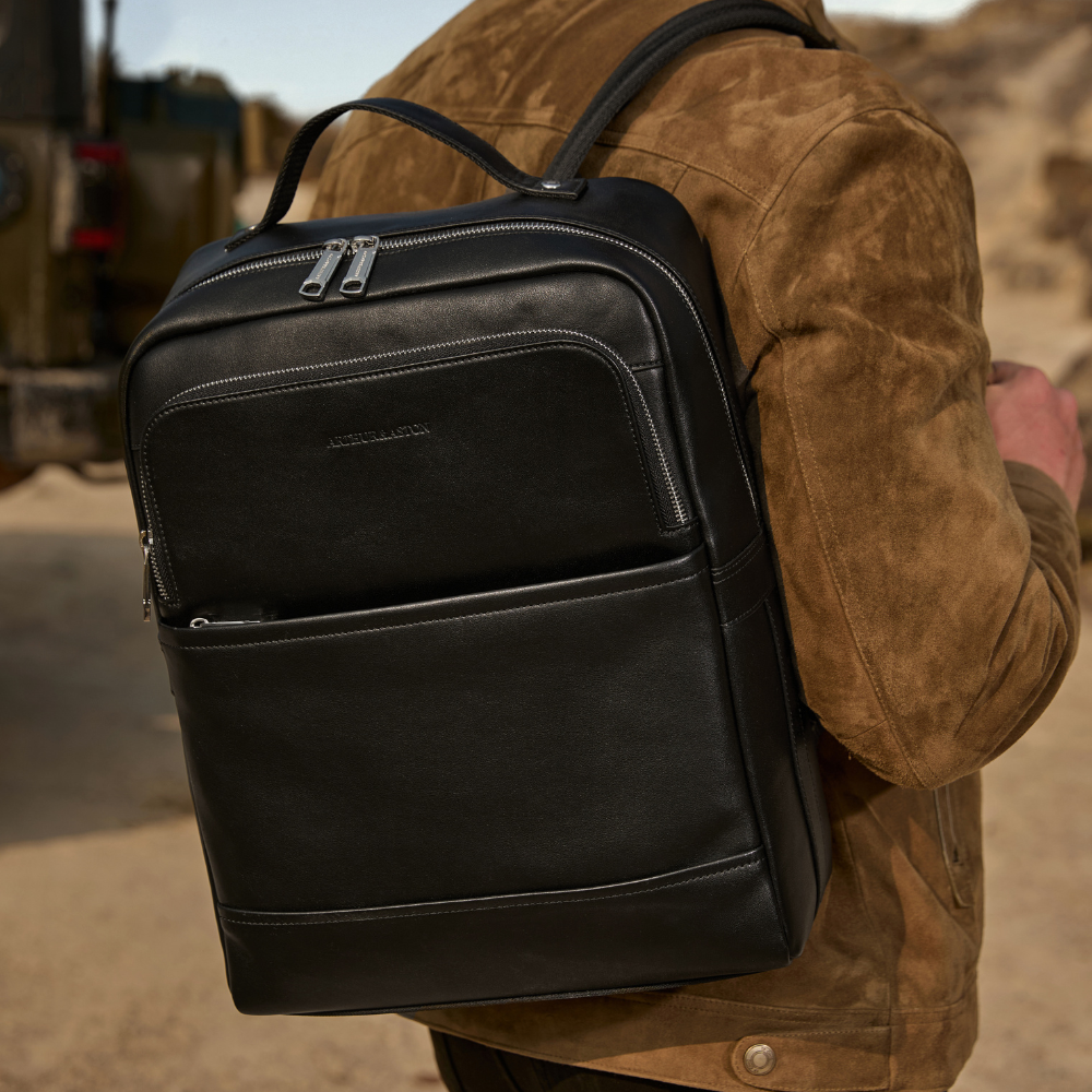 Nobuck Leather Walter Backpack