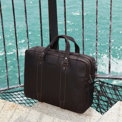Gran Cartera de Cuero Negra