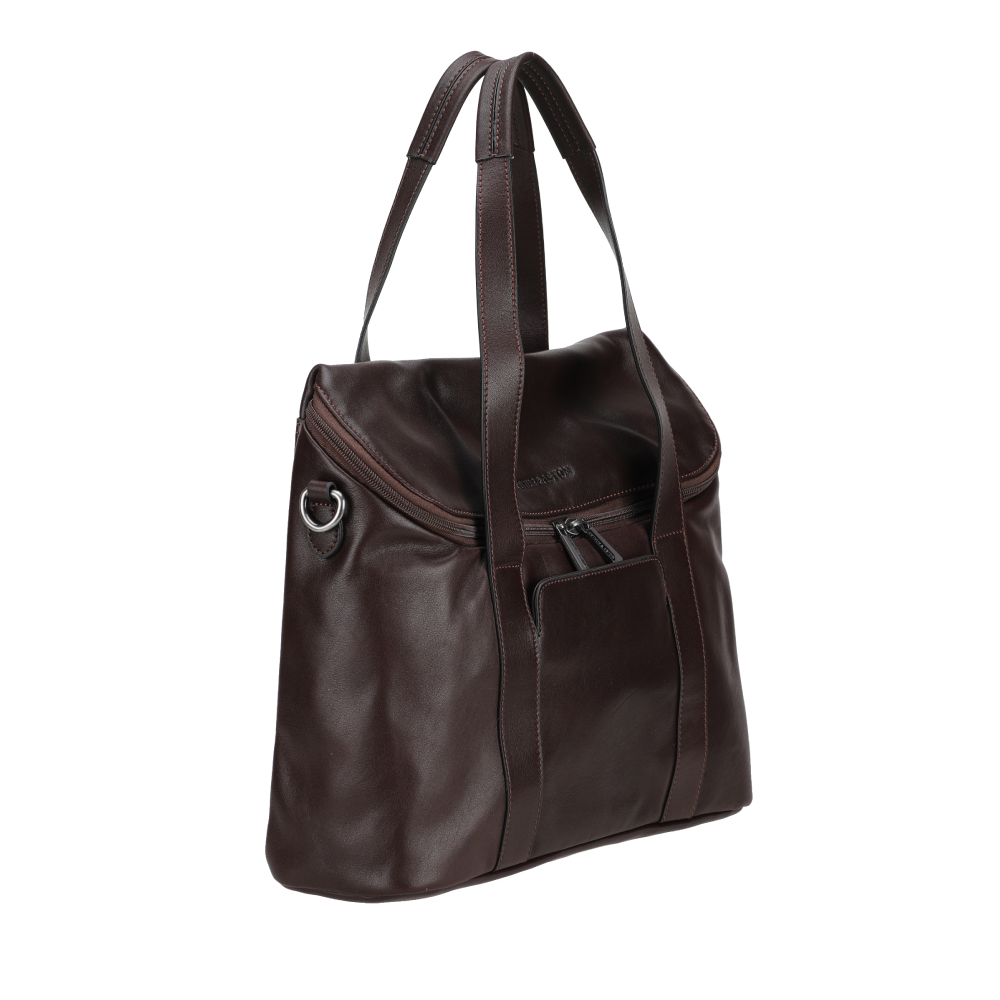 Bolso de mano de cuero Léon
