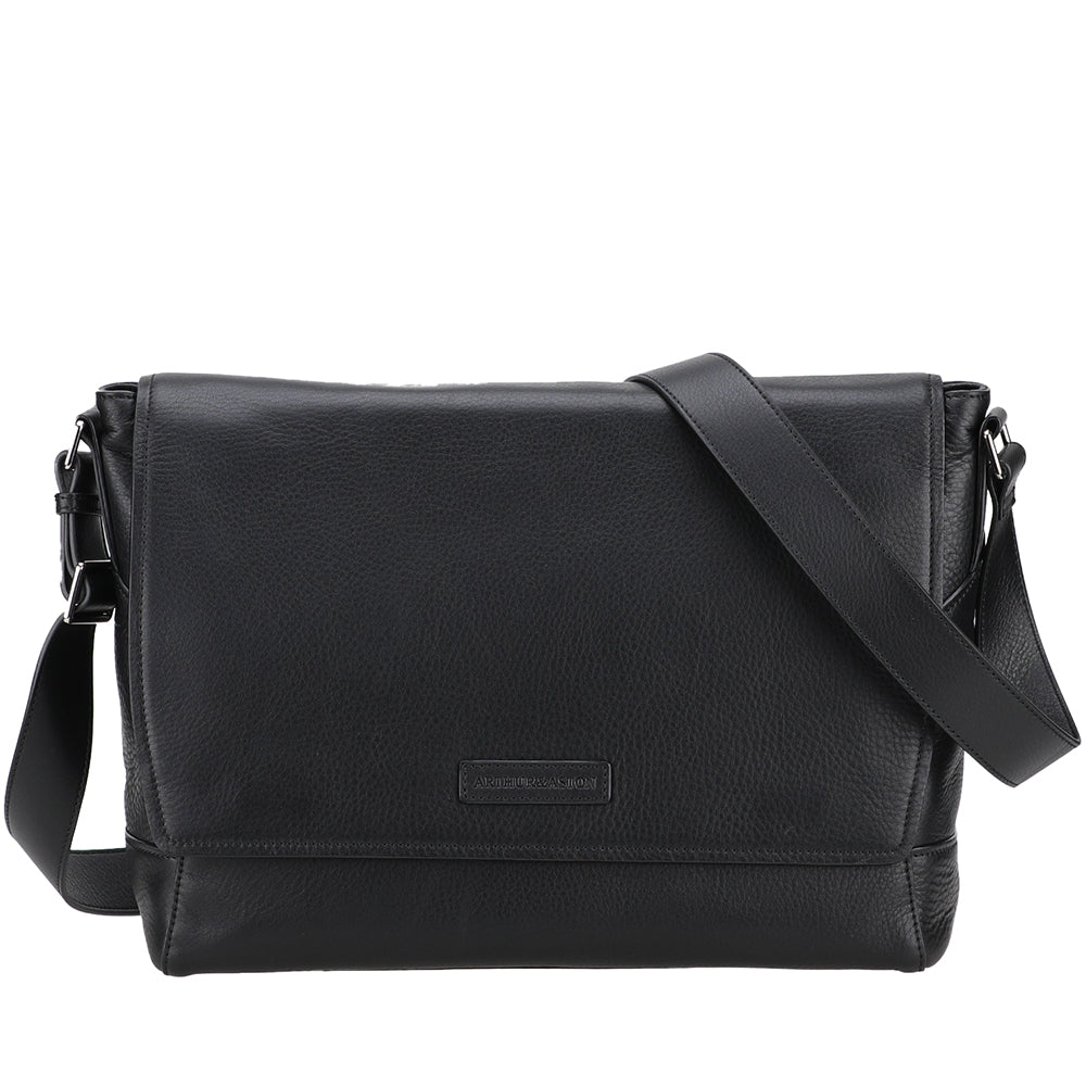 José Leather Flap Oversized Bag