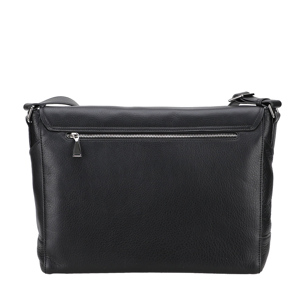 José Leather Flap Oversized Bag