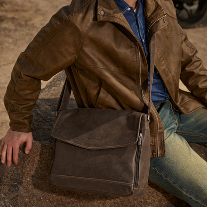 Large Owen Leather Messenger Bag