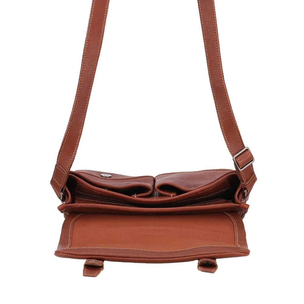 Rory Leather Messenger Bag