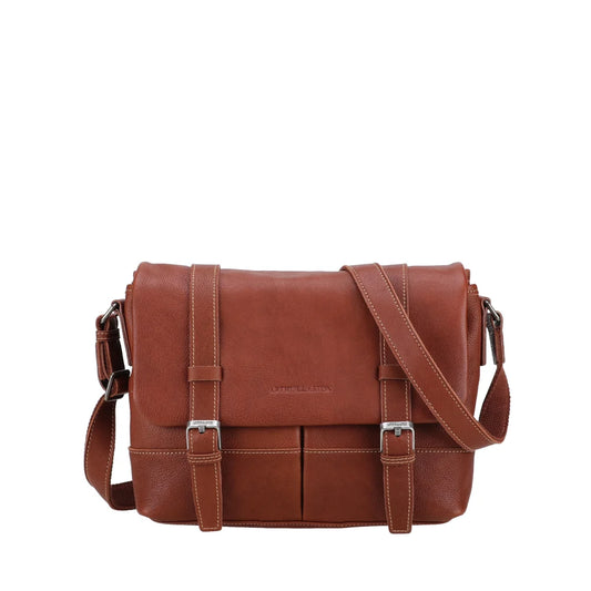 Rory Leather Messenger Bag