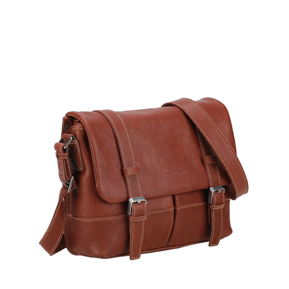 Rory Leather Messenger Bag