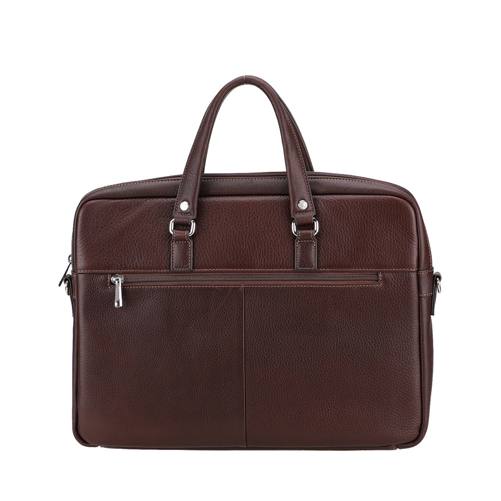 Ange Leather Double Compartment Portfolio