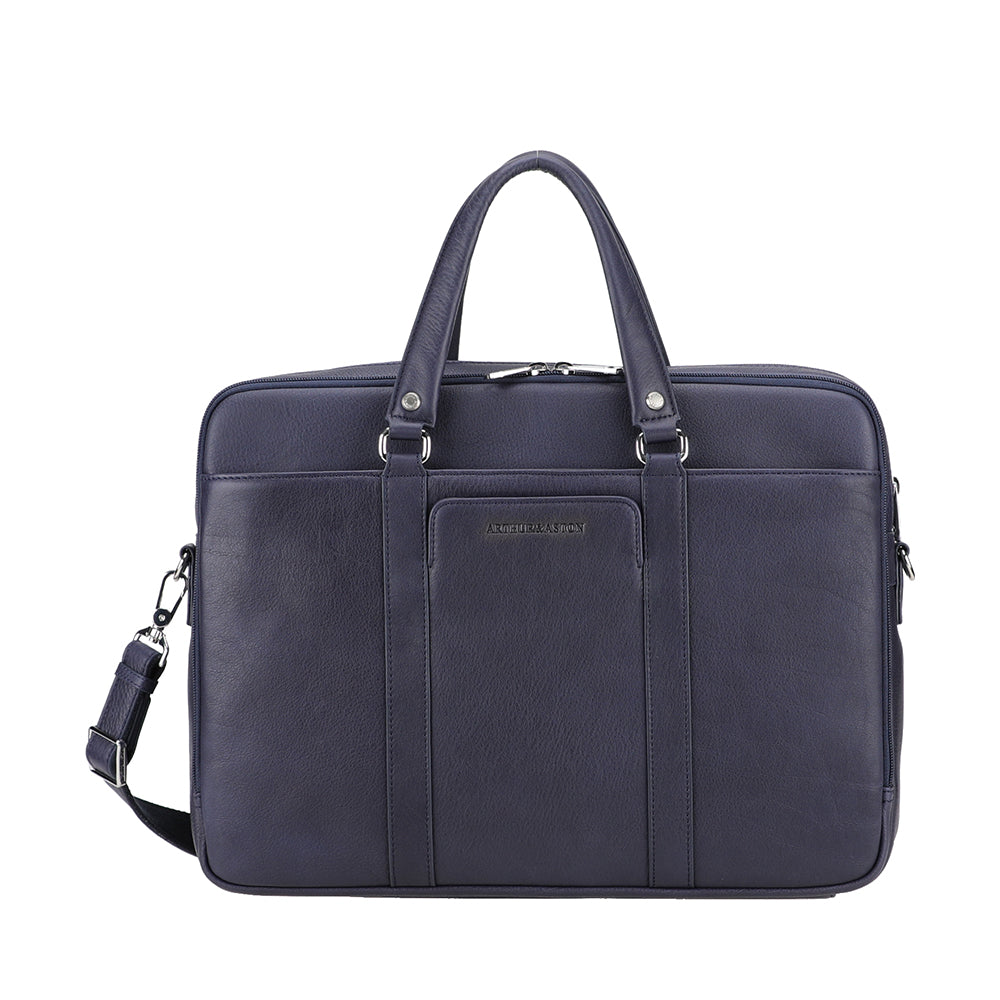 Ange Leather Double Compartment Portfolio