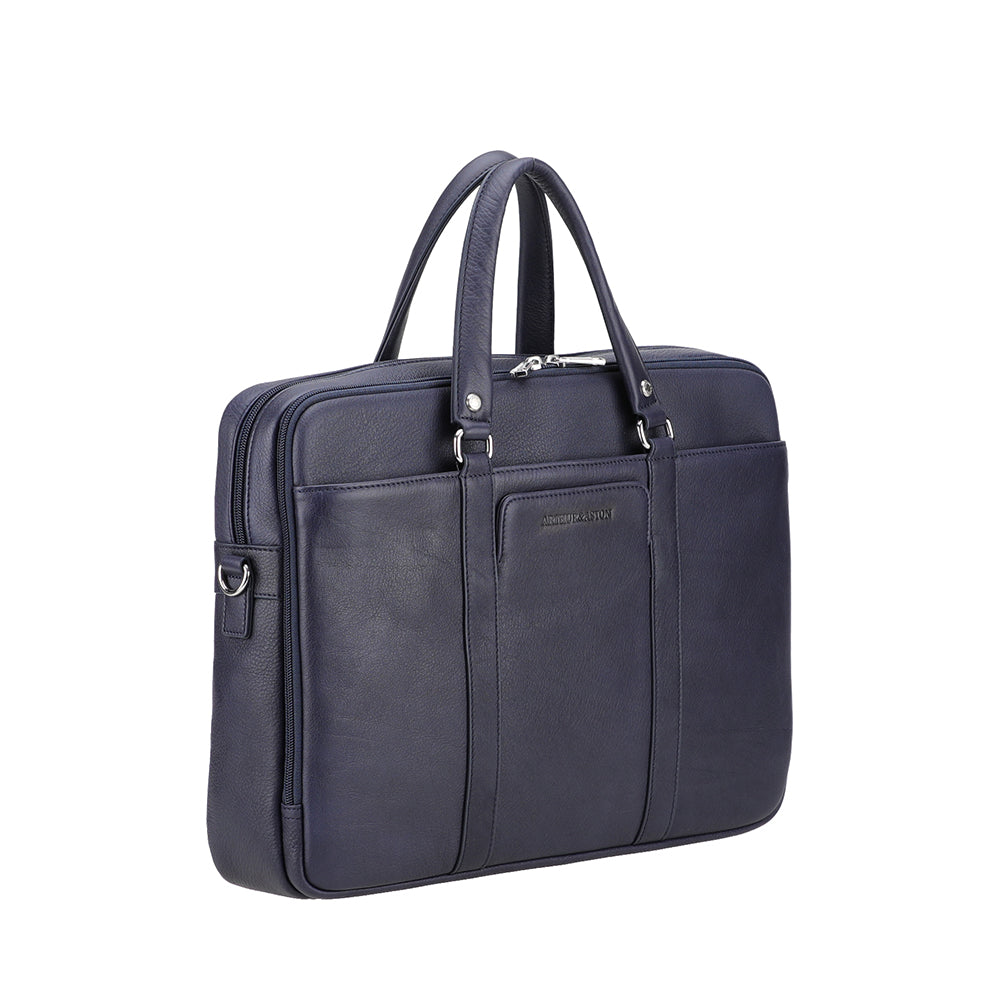 Ange Leather Double Compartment Portfolio