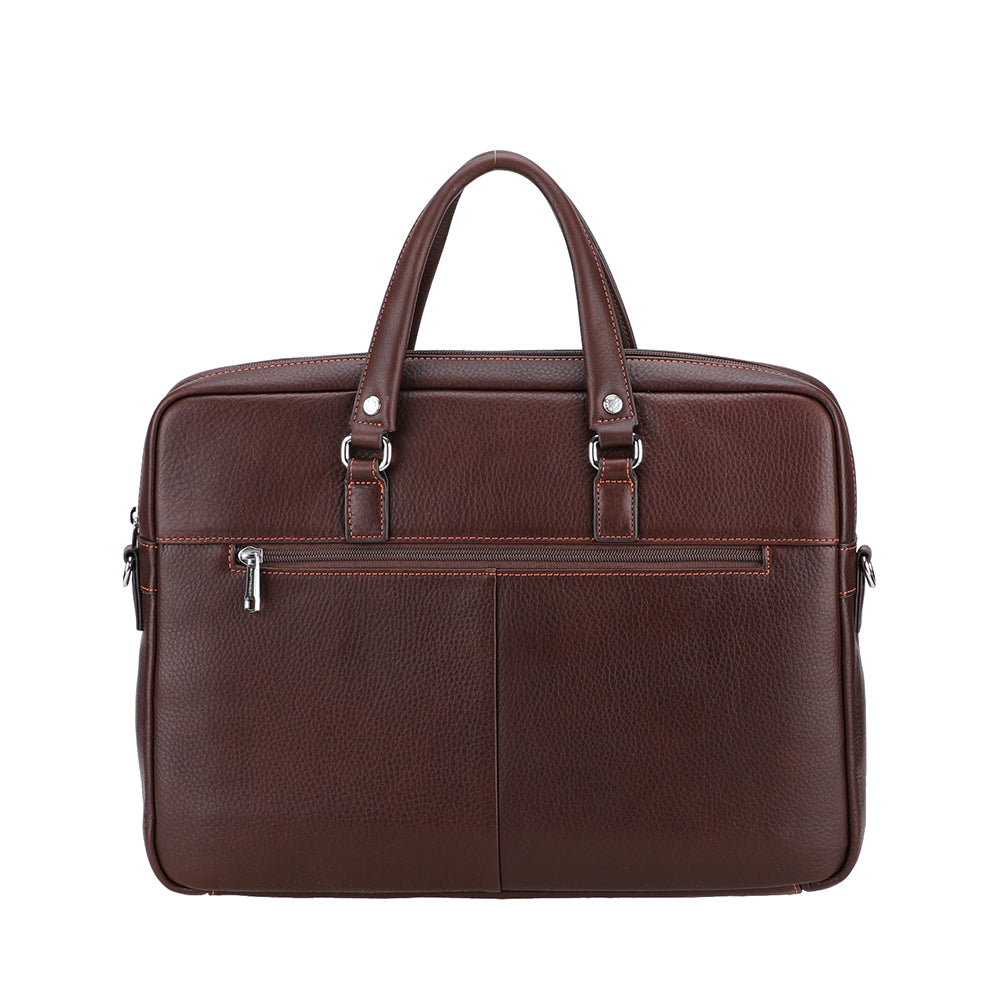 Ange Leather Double Compartment Portfolio
