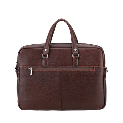 Ange Leather Double Compartment Portfolio