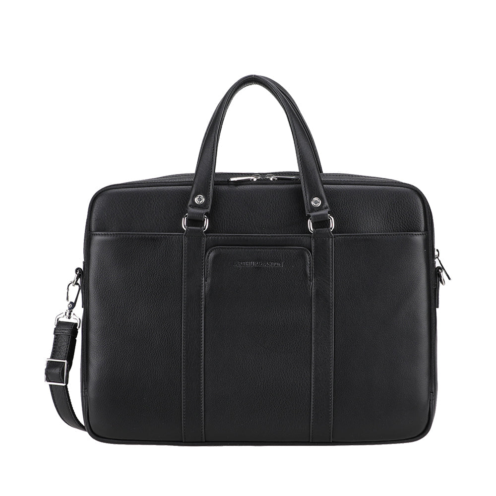 Ange Leather Double Compartment Portfolio