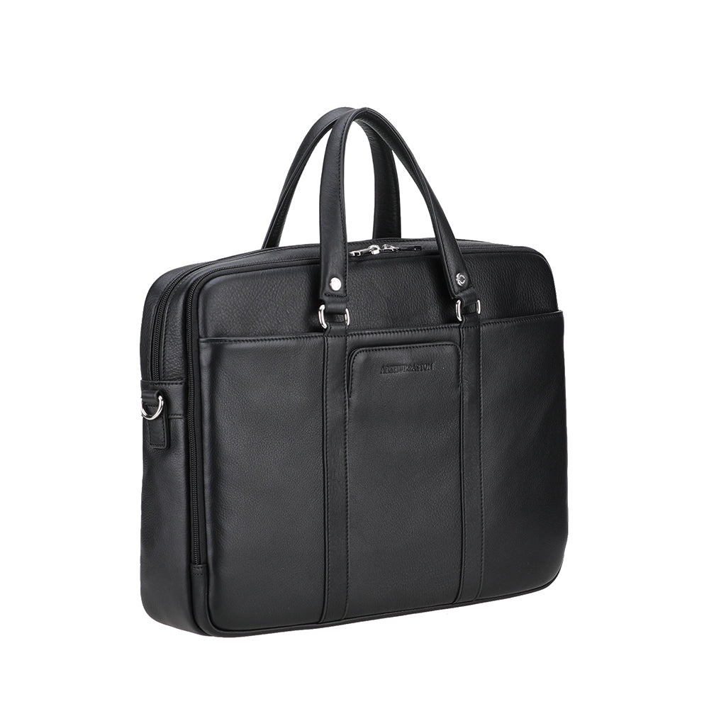 Ange Leather Double Compartment Portfolio