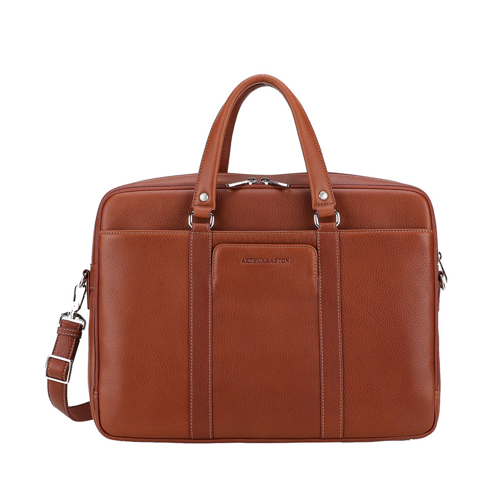 Ange Leather Double Compartment Portfolio