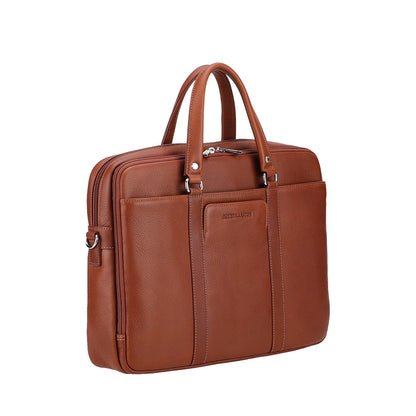 Ange Leather Double Compartment Portfolio