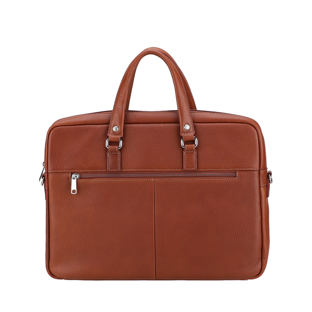 Ange Leather Double Compartment Portfolio