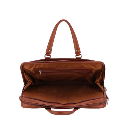Ange Leather Double Compartment Portfolio