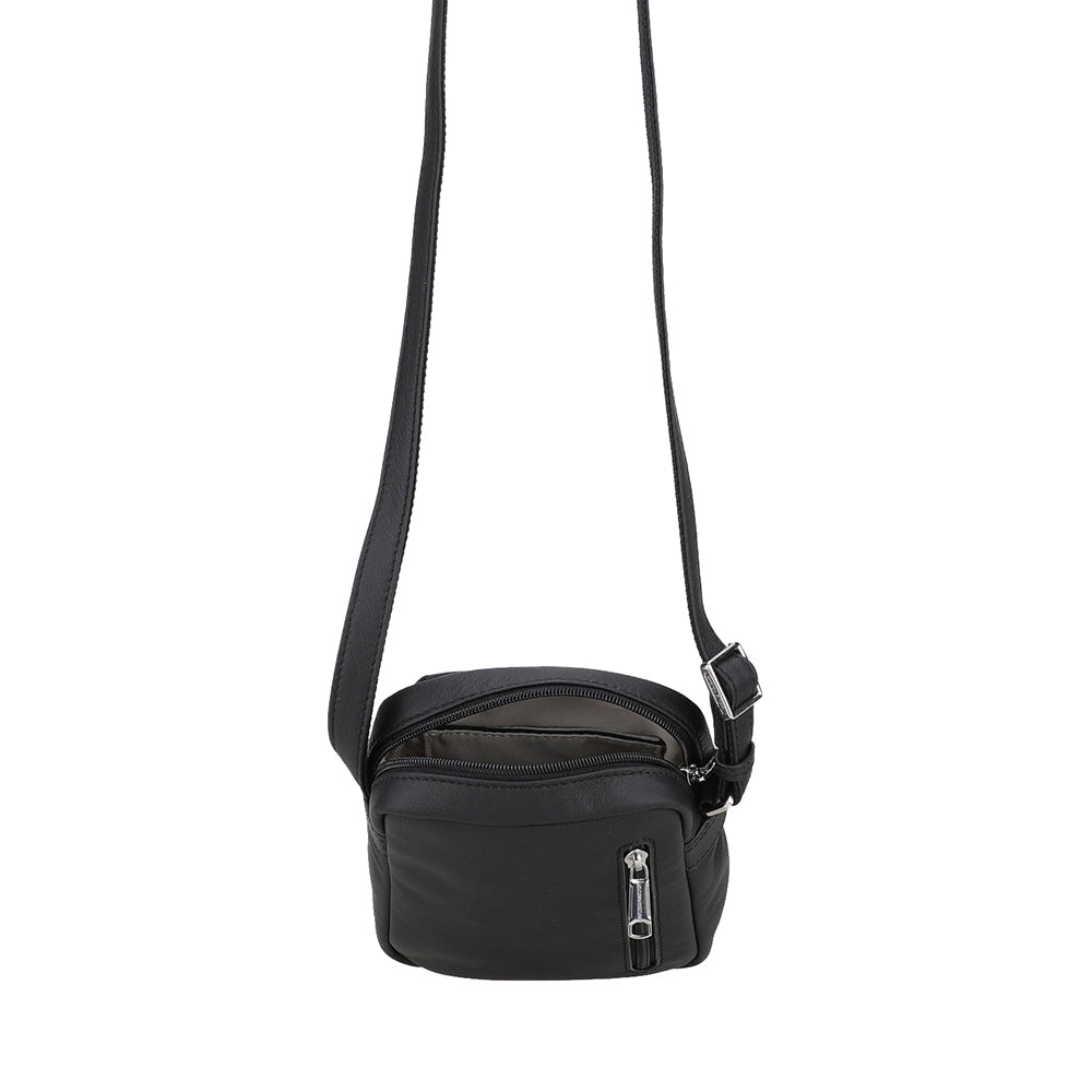 Bolso Cruzado Siméon de Cuero Pequeño