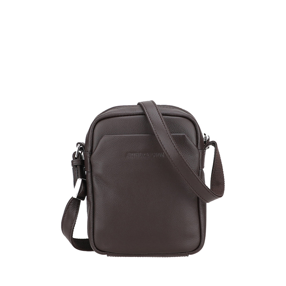 Bolso Cruzado Siméon de Cuero Pequeño